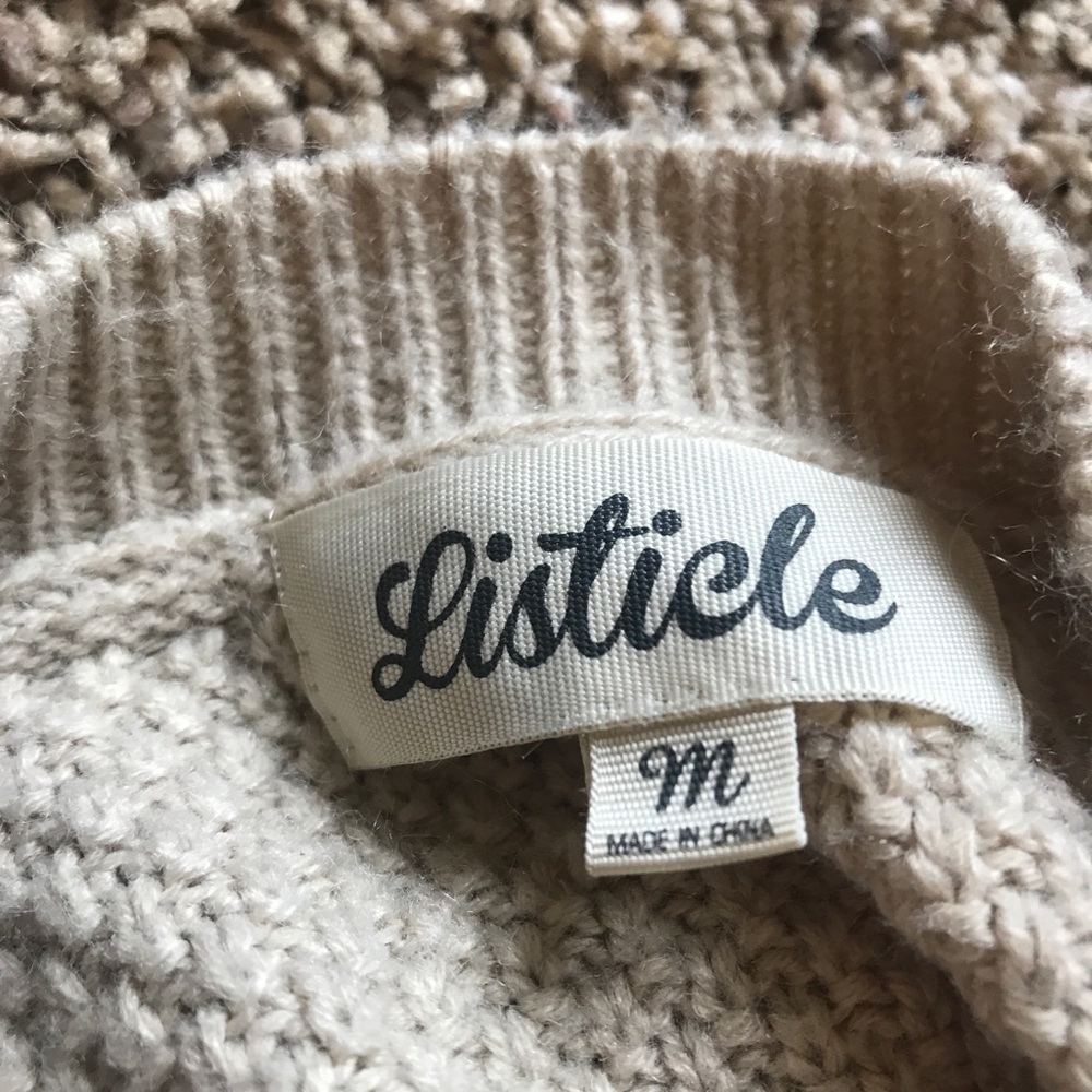 Listicle Sweater - Picture 3 of 3